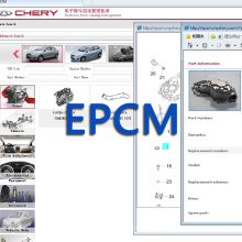 Software oficial de EPCM do sistema de peças on-line CHERY